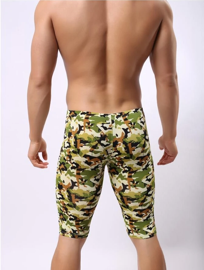 Мужские камуфляжные трусы для сна нижнее белье боксеры сексуальные пениса