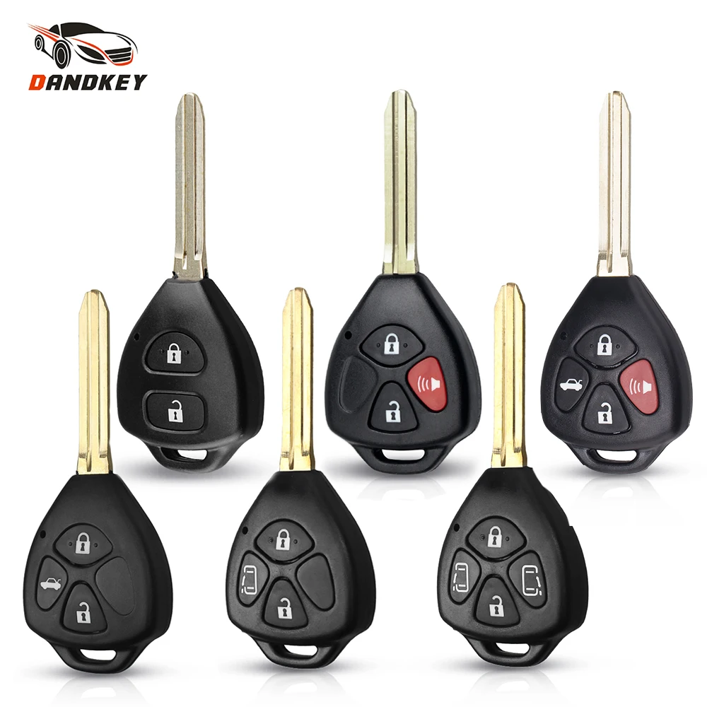 Dandkey для Toyota Corolla Yaris Prado Camry RAV4 Crown Avalon Venza замена 2/3/4 кнопок смарт пульт