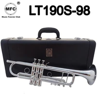 new mfc bb trumpet lt190s 98 silver plated music instruments profesional trumpets mouthpiece accessories included case