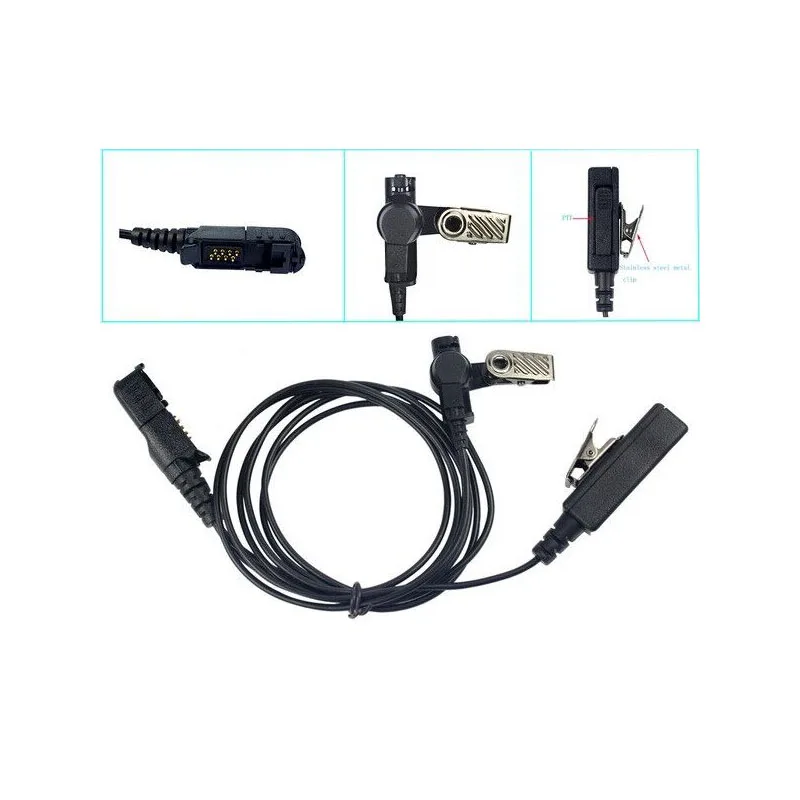 

New air duct headphones for Motorola DP2400 DP2600 XPR3300 XPR3500 XIR P6620 XIR P6600 radios