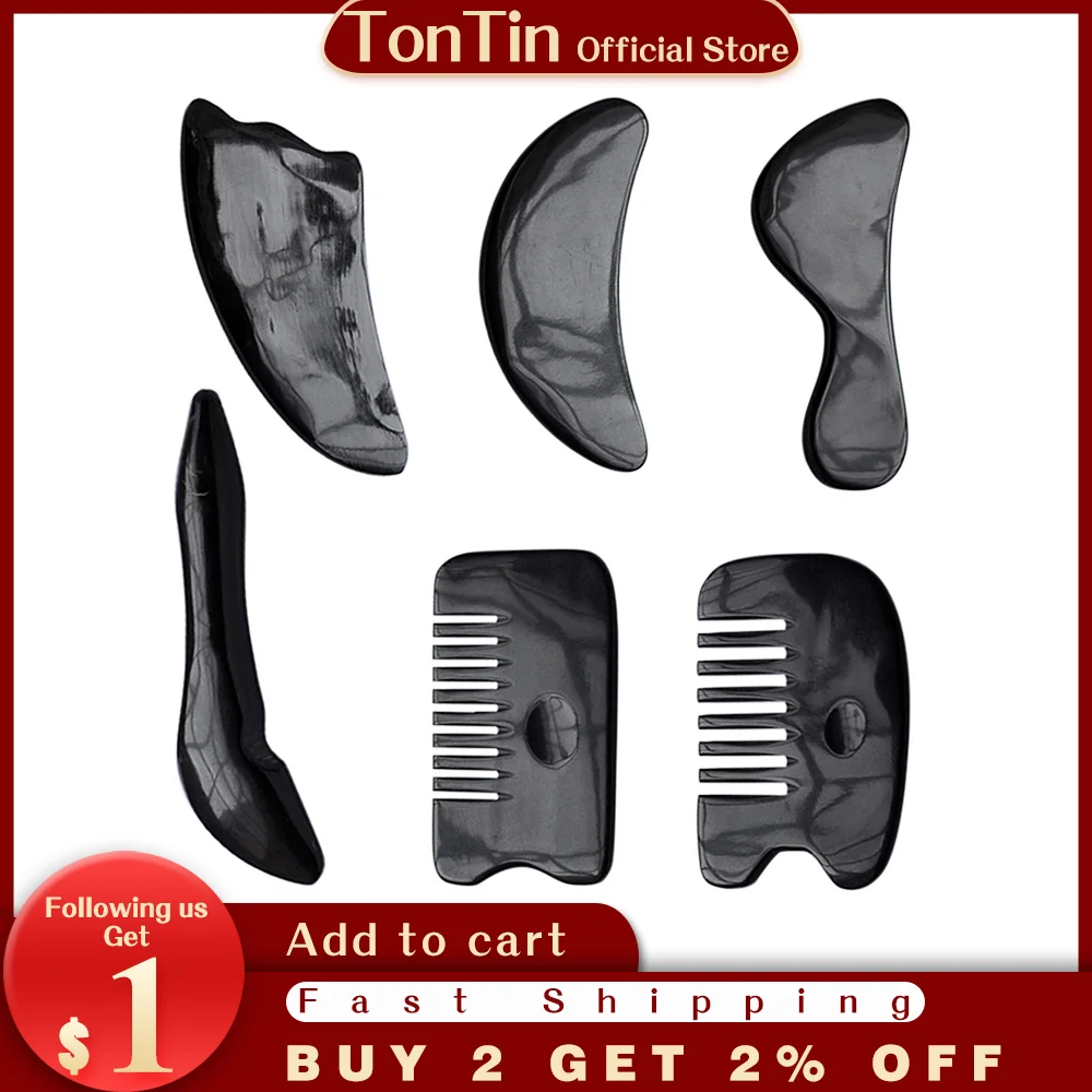 Рог буйвола инструмент для красоты тонкая ручка нога похудения V образная линия