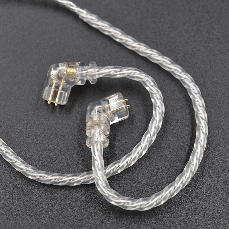 KZ ZSX/ZSN Pro/ZS10 Pro/AS16 Headphones Silver plated upgrade cable 2PIN pin 0.75mm high purity oxygen free copper Earphone wire |