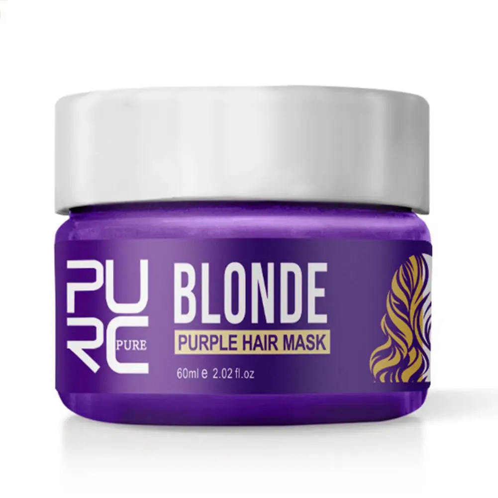 Пурпурный тонизирующий шампунь для волос маска удаления желтого пурпурного