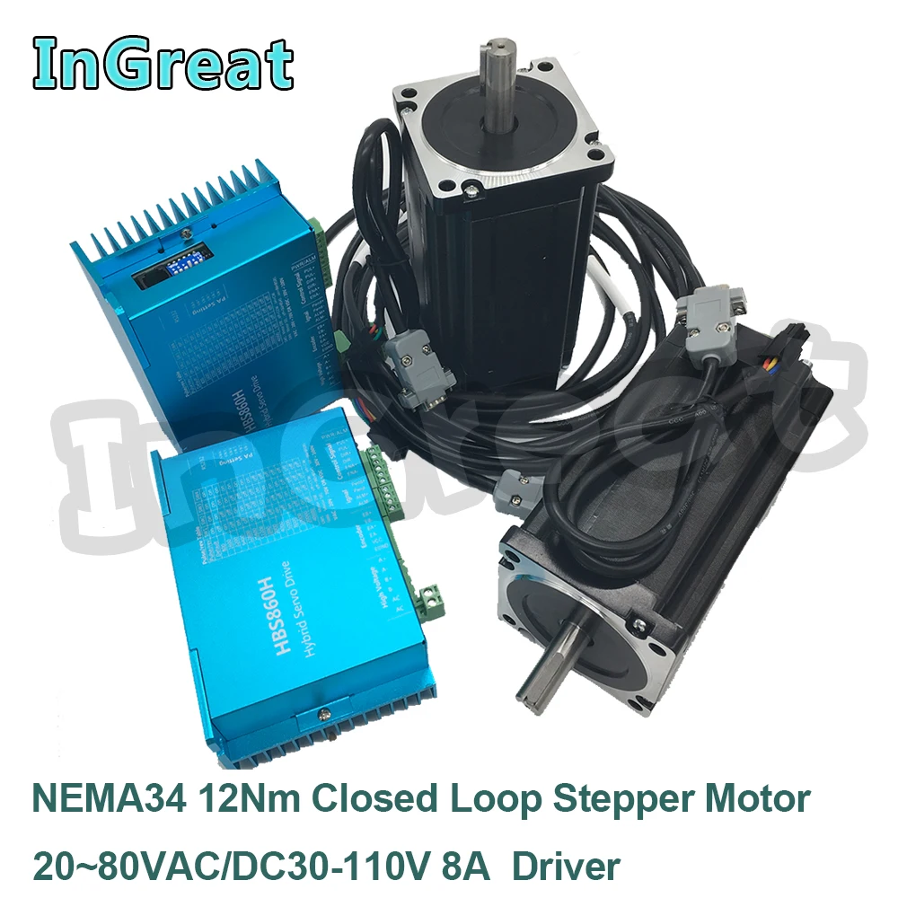 Драйвер шагового двигателя с замкнутым контуром 12 нм охлаждающим вентилятором