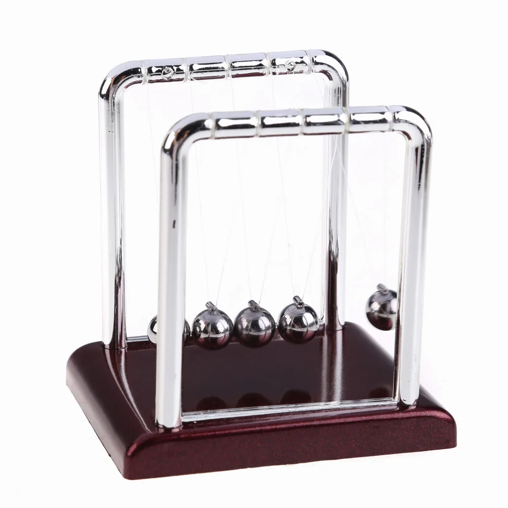 Newtons Cradle Steel Balance Ball Physics Science Pendulum Decoration Craft Early Fun Development Educational Desk Toys Gift | Дом и сад