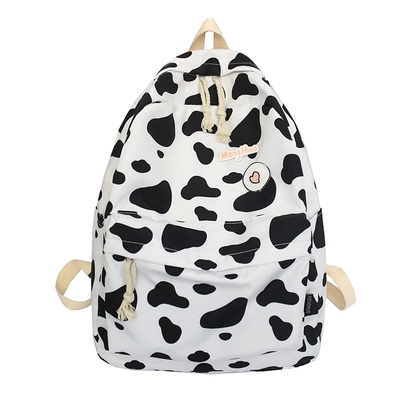 

Japanese Harajuku Schoolbag Female Korean Cute Milk Pattern Backpack Women High School Student Shoulder Bag Campus Backpack 2021