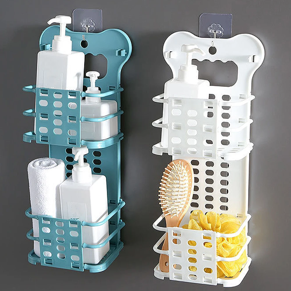 

1PCS Foldable Laundry Basket Household Laundry Hamper Baske Wall Hanging Laundry Basket Storage Organizer Plastic Rack Holder