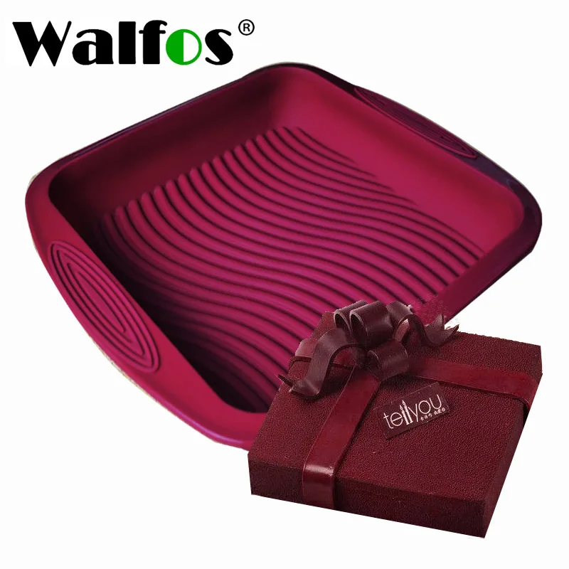 

Антипригарная силиконовая форма WALFOS для пищевых продуктов, форма для выпечки хлеба, Мусса для торта, поддон, инструменты для украшения торт...