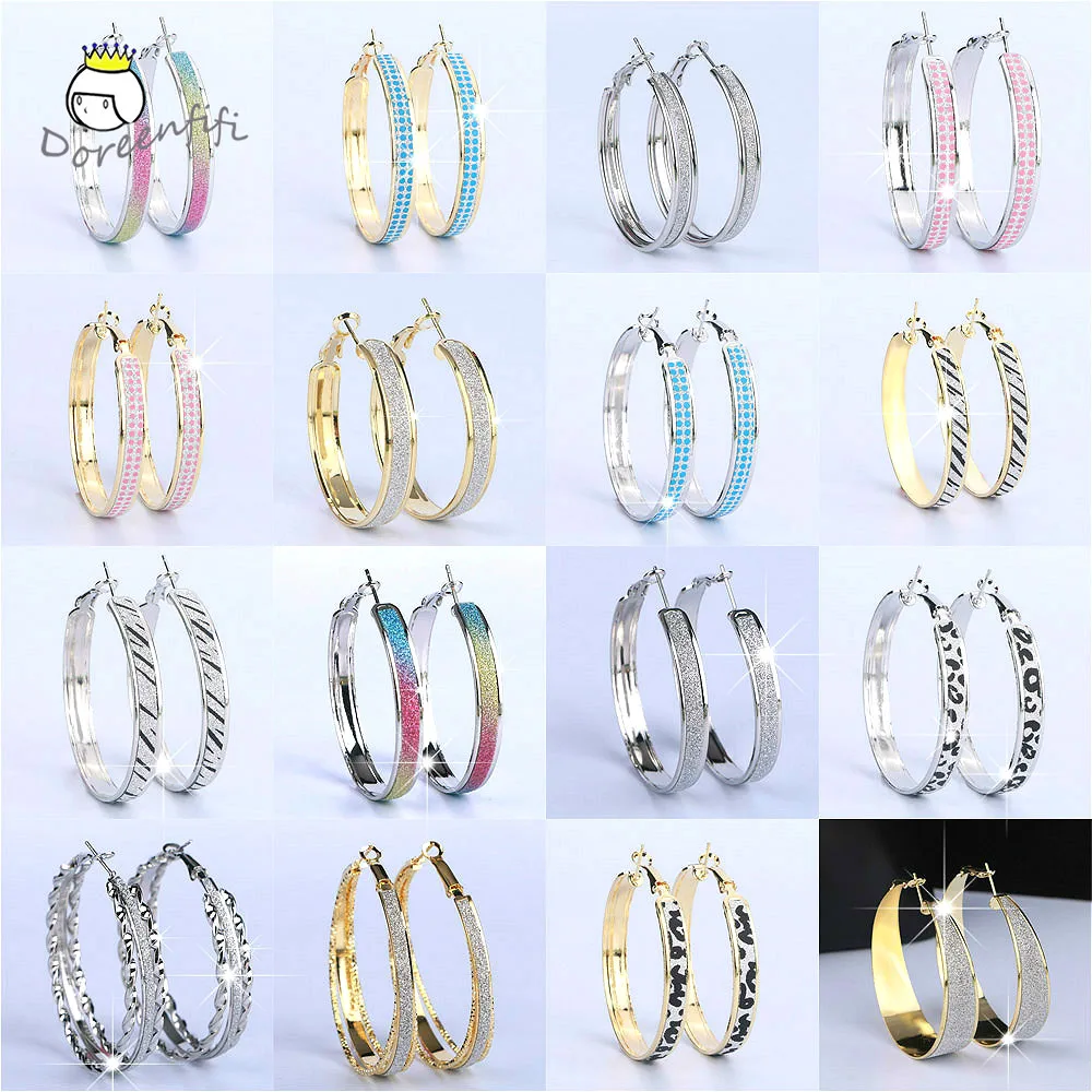 2020 новые шармы модные хит продаж золотые серебряные матовые большие серьги