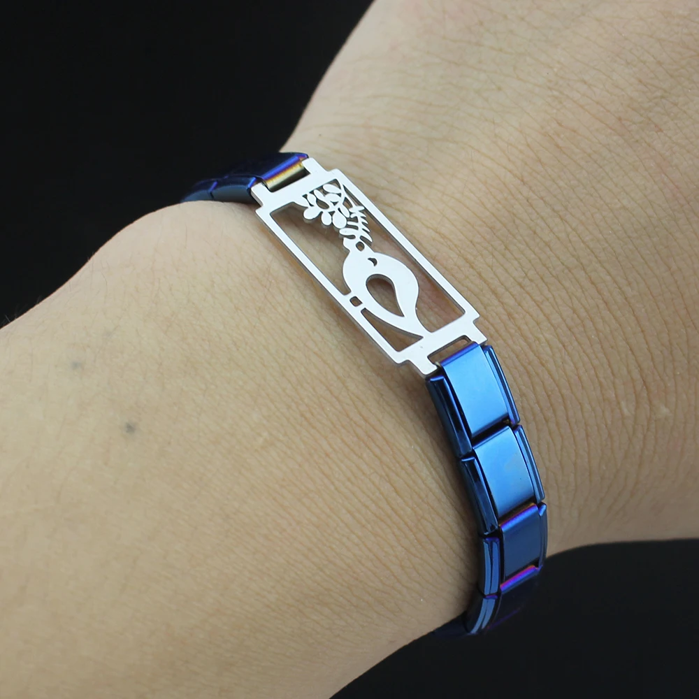 Женский браслет из нержавеющей стали Hapiship очаровательные птицы 9 мм ювелирное