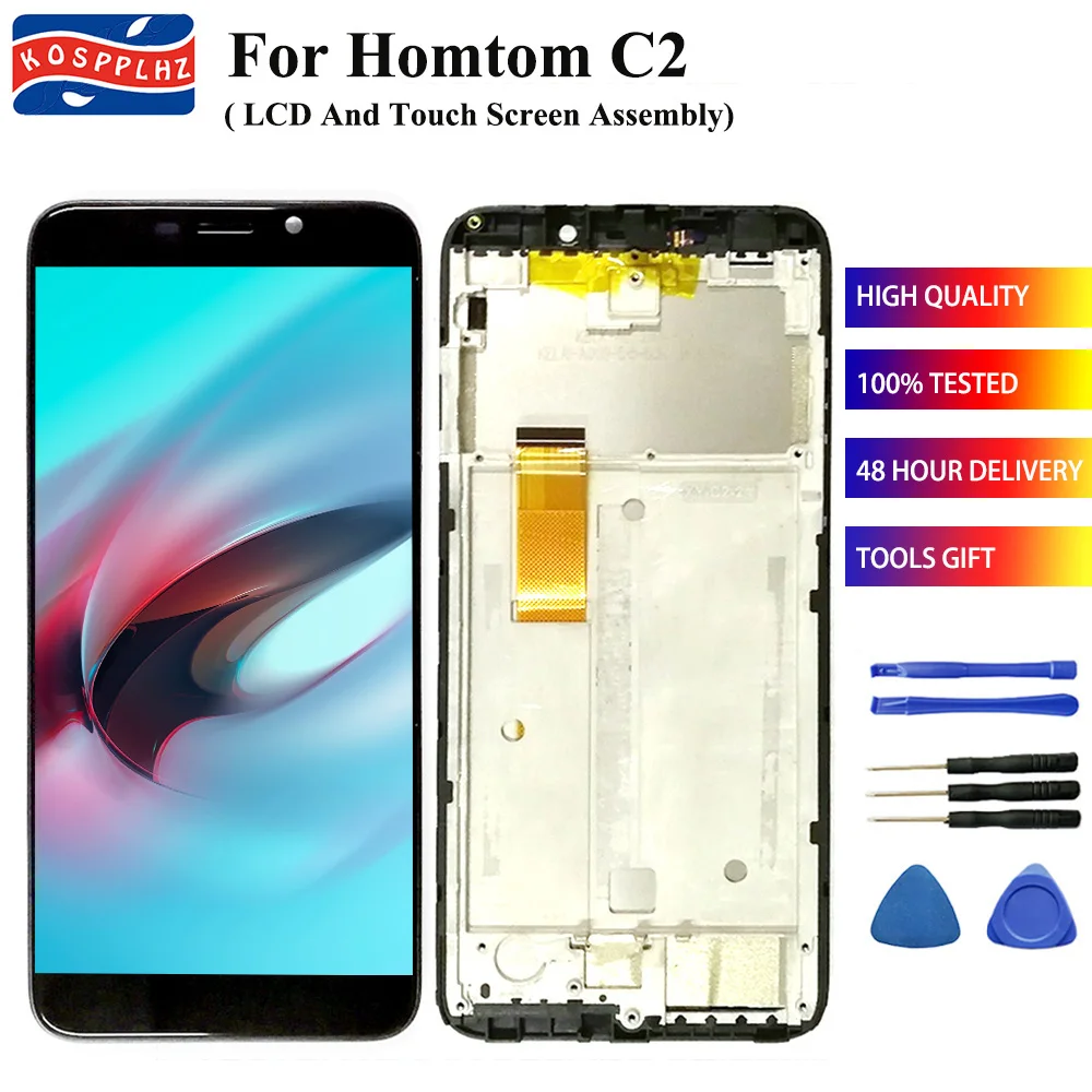 ЖК дисплей для Homtom C2 сенсорный экран дигитайзер стекло в сборе + рамка 5 &quot1280x640 c2