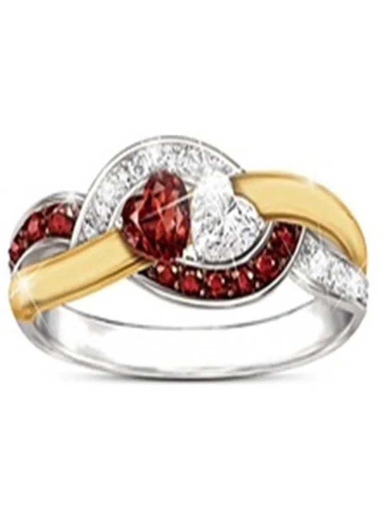 Sterling heart white gold engagement ring wedding Gem fashion jewelry accessories gift | Украшения и аксессуары
