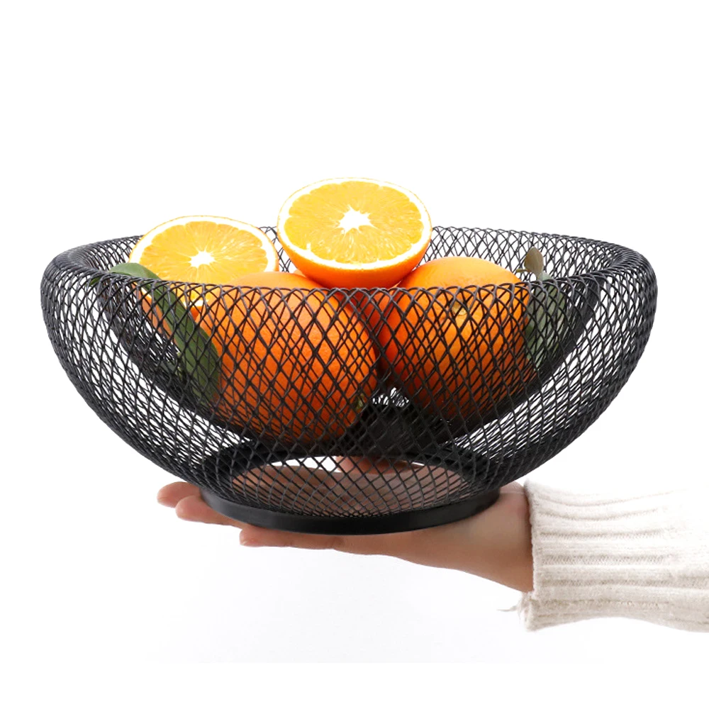 Простая металлическая корзина для хранения фруктов ретро фруктовые закуски