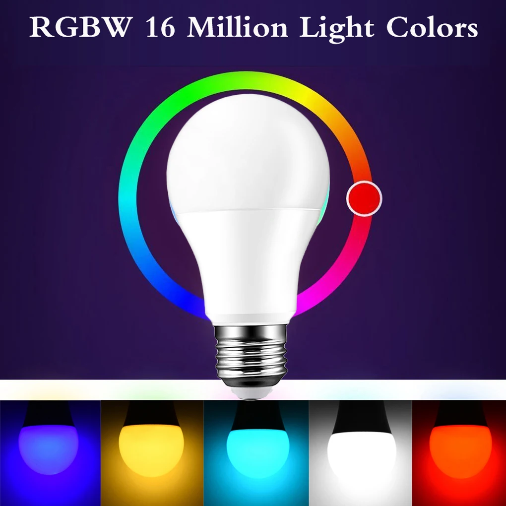 E27/B22/E26/E14 умная лампа RGB LED Wifi светильник для Android Apple пульт дистанционного
