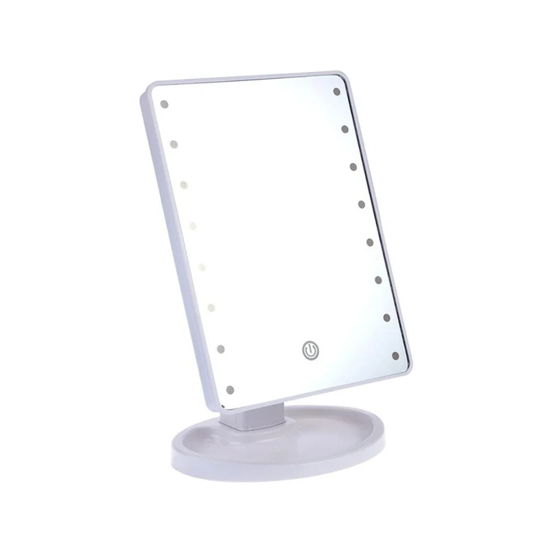 LED Touch Screen Lighted Makeup Mirror with Lights Dimmable 180 Degree Adjustable Table | Красота и здоровье