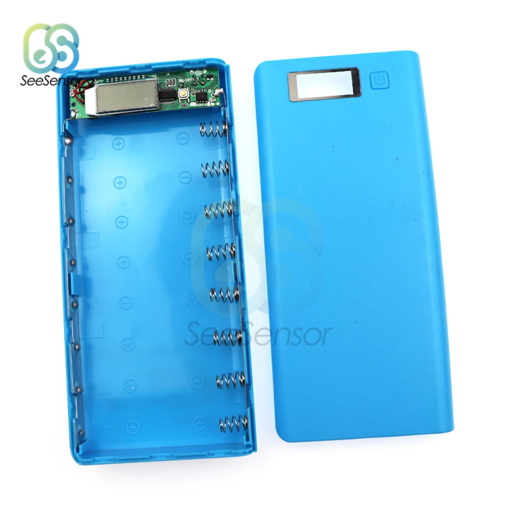 Внешний аккумулятор 8X18650 внешний зарядное устройство двойной USB корпус для