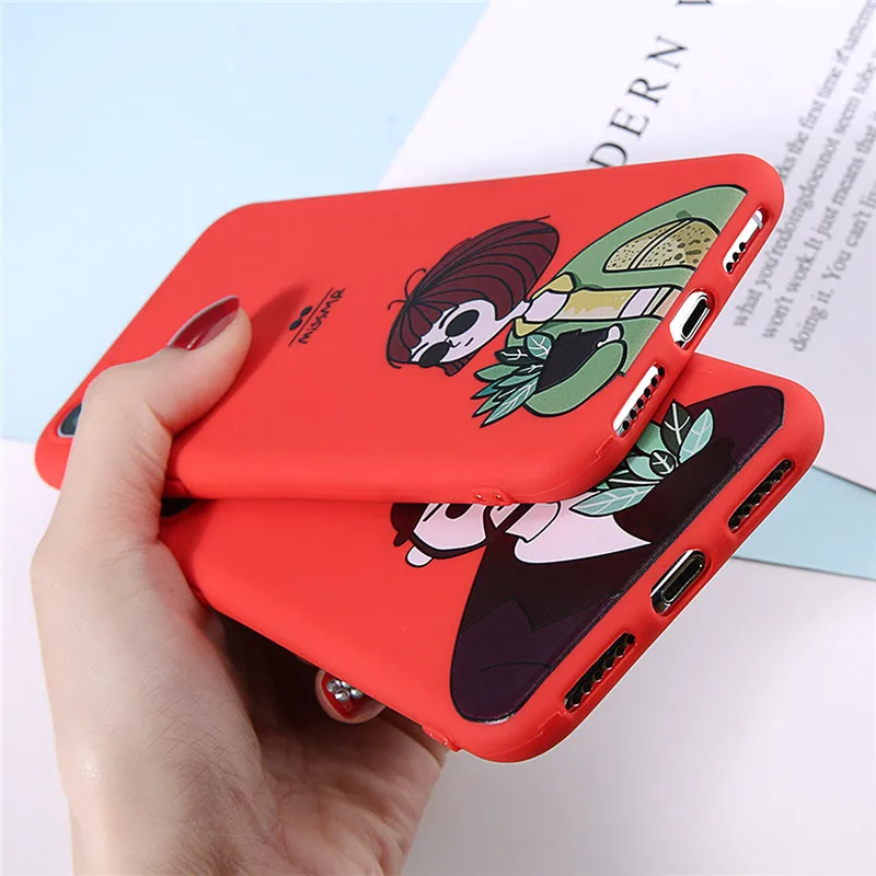 

USLION Leon Uncle Girl Phone Case For iPhone 11 7 8 Plus X XR XS Max Cartoon Cool Cases For iPhone 6 6S Plus Soft Silicon Cover