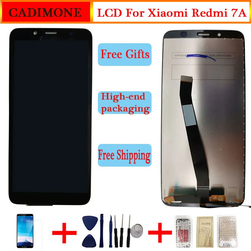 Для Xiaomi Redmi 7A ЖК экран с рамкой запасной для 1440*720 дисплей дигитайзер в