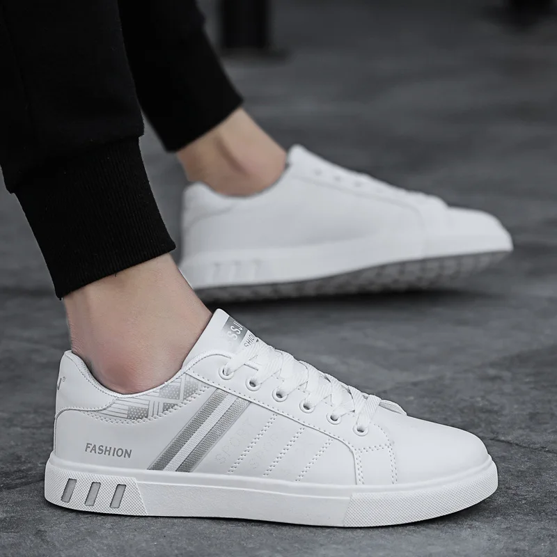 

Men's Sports Shoes 2021 Summer New Color Matching Lace-up Stitching Flat Bottom Running Shoes Casual Shoes Zapatos De Hombre