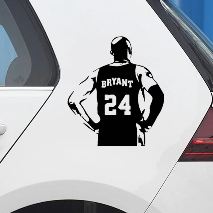 

Car Stickers Basketball Kobe Bryant Back Creative Decoration Decals for Trunk Windshield Auto Tuning Styling KK Vinyls