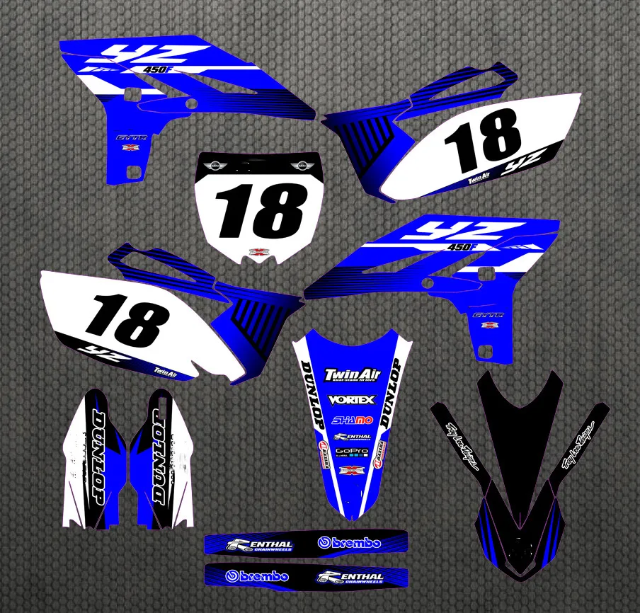 YZF250 2013-2010 мотоцикл 3M графические наклейки фоны Наборы для YAMAHA YZ250F 2010 2011 2012 2013 YZF 250 |