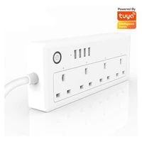 tuya smart app usb charging supports voice controller over power and overload protection outlet wifi uk smart power strip