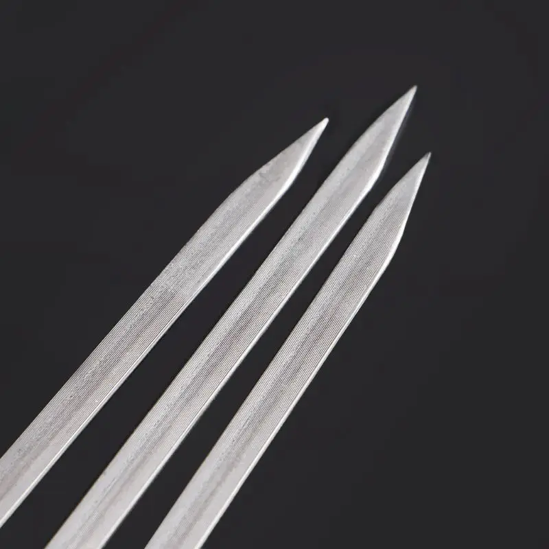 10 шт. Нержавеющая сталь плоские шампуры для мяса газовая горелка барбекю|Шпажки|