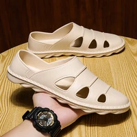 2021 mens sandals summer beach men casual slip on shoes breathable sneakers male outdoor water shoe hollow male sports footwear