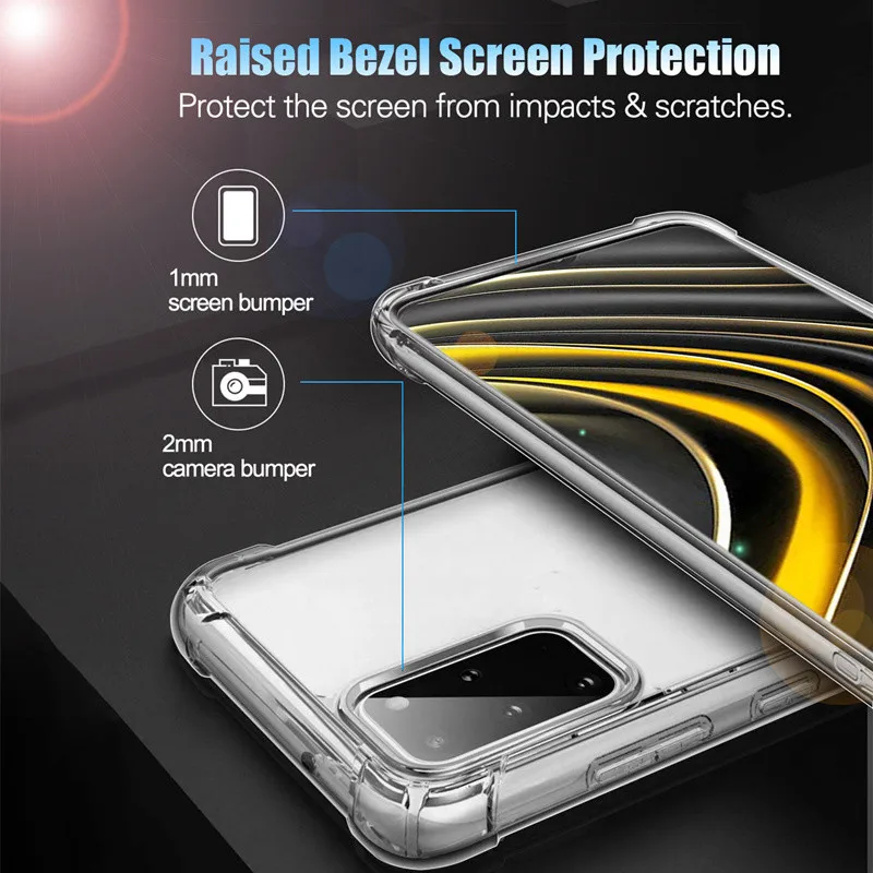 Прозрачный противоударный чехол для Samsung Galaxy A52 A32 A72 A42 A12 A02 A21S A91 A81 A51 A71 A41 A31 A21 A11 A01