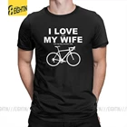 Забавные летние футболки с надписью Я люблю когда моя жена позволяет мне купить другого велосипеда, новые мужские футболки с круглым вырезом и короткими рукавами из 100% хлопка
