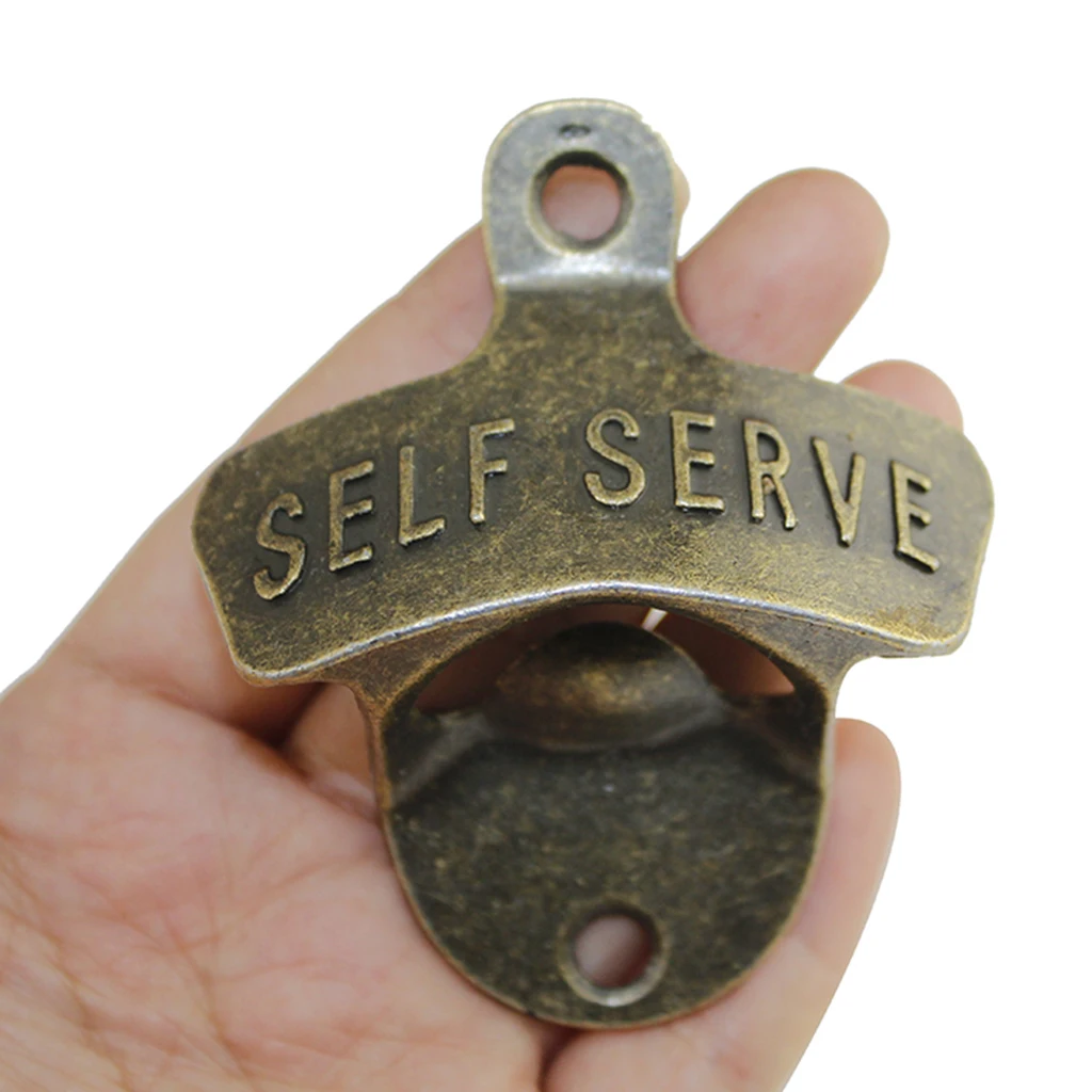 

Vintage Wall Mount Beer Bottle Opener Antique Style Cola Soda Glass Cap Opener