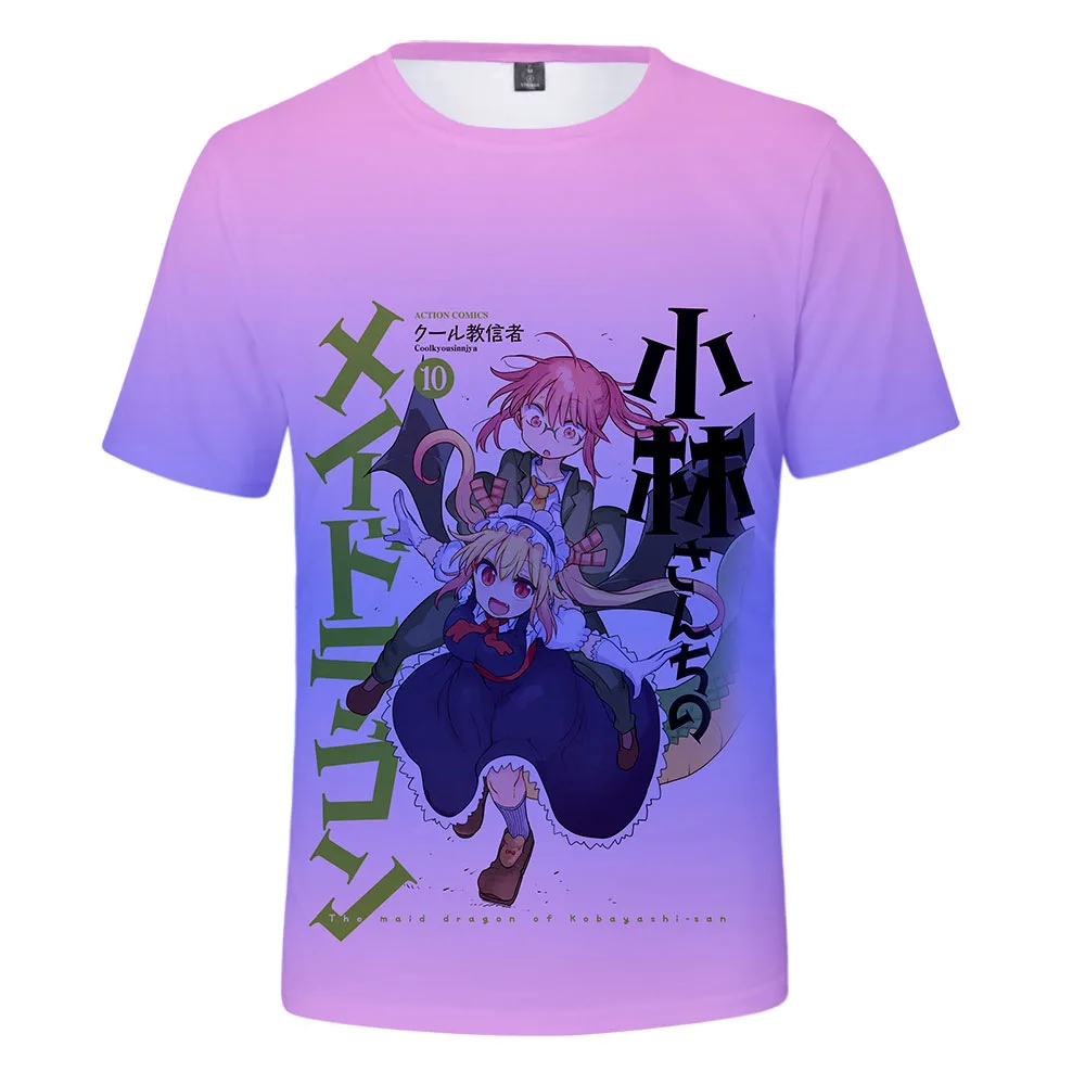 Футболка женская/мужская с 3D-принтом дракона косплей-костюм горничной из