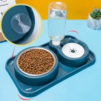 pet cat bowl with suction cup anti overturning cat dog stainless steel bowl water dispenser fixed stable food feeder drinker