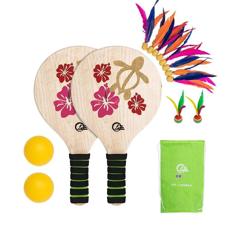 

Beach Paddle Ball Game Set Beach Paddle Badminton Racket Indoor And Outdoor Badminton Game Battledore For Children Teenagers