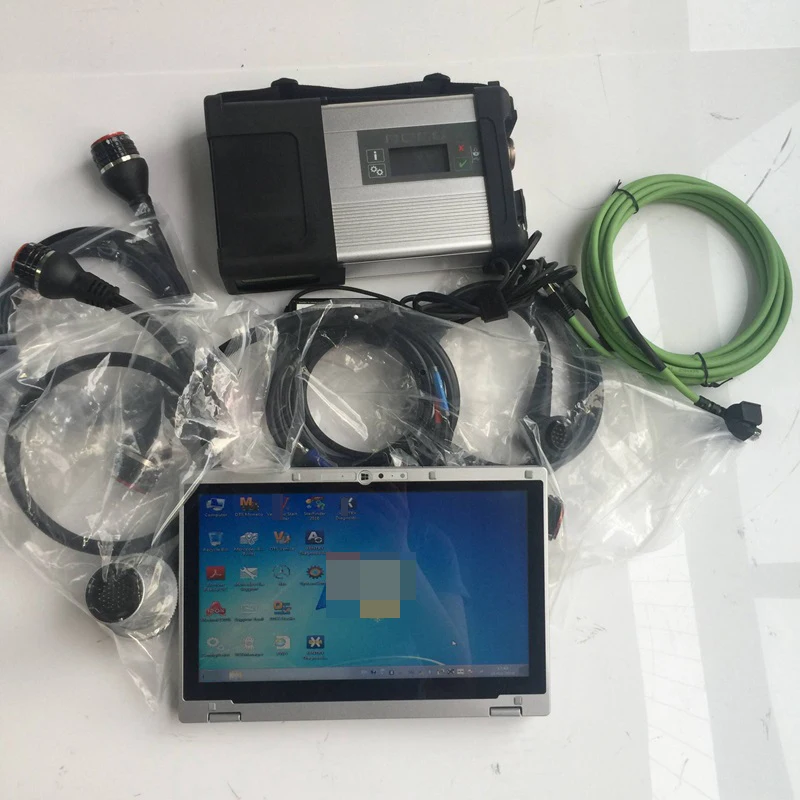 Mb star c5 sd connect супер ssd 480 г программного обеспечения 2021 06 cf AX2 ноутбук i5 cpu б/у ПК с