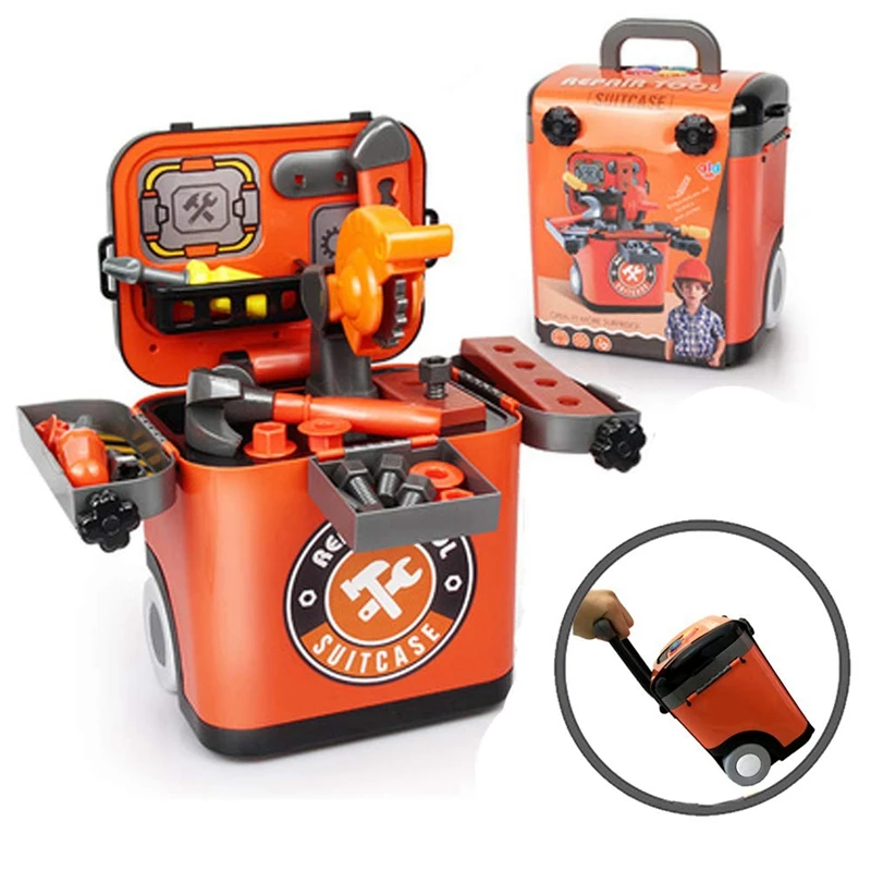 23 шт. малыш притворяться ящик для инструментов с упряжная тяга Storeage инженерное