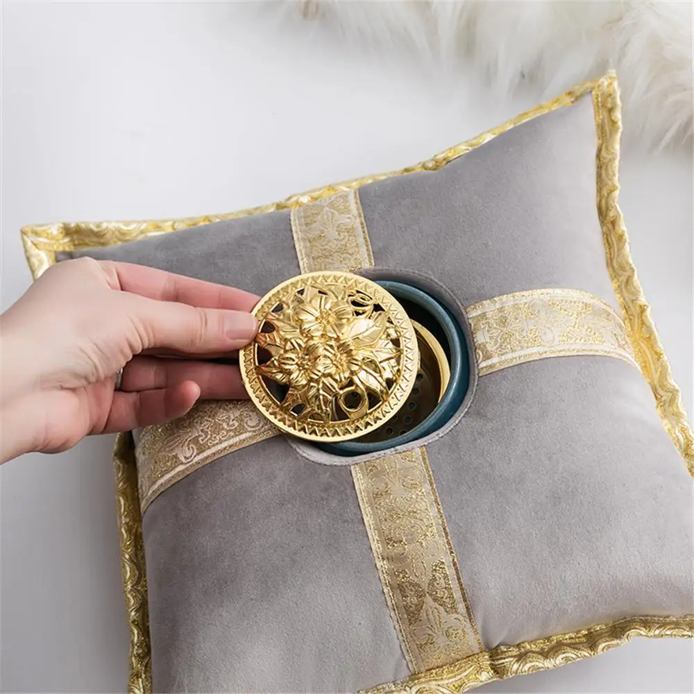 51 Керамика Ладан горелки Подушка кадило держатель творческий Золотой домашний