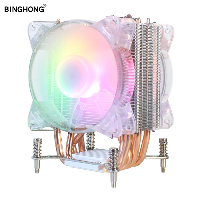 Процессорный кулер для Pro автоматически меняют Цвет тихий и высокое качество 4 Pin