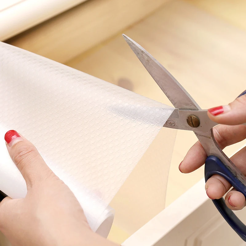 Многоразовый прозрачный коврик для ящика в шкафчик водонепроницаемый