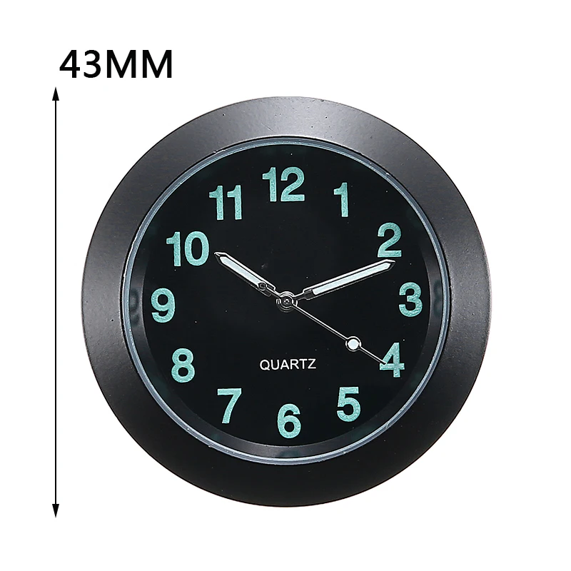 New Arrival 1pc Luminous Auto Gauge Clock Mini Car Air Vent Quartz Analog Clocks Watch With Clip for Replacement Parts | Автомобили и