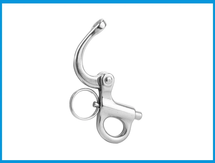 

5PCS stainless steel 316 Rigging Sailing Fixed Bail Snap Shackle Fixed Eye snap hook sailboat Sailing Boat Yacht Outdoor Living