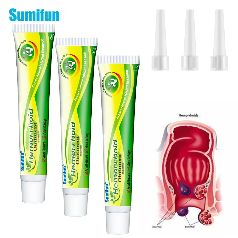 

Мазь от геморроя Sumifun, 1/3/5 шт., крем от геморроя, трещин, внутренней и внешней анальной трещины, 100% оригинальный китайский травяной крем