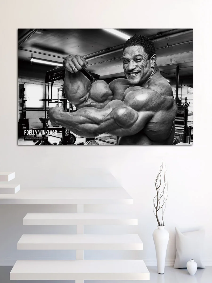 Великолепный мужской бодибилдинг искусство бодибилдинга декор для гостиной и