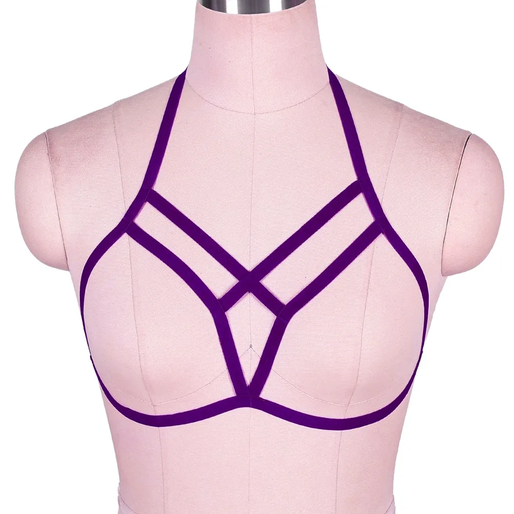 Модный бюстгальтер на бретелях топы фетиш пояс талию одежда в стиле панк готика