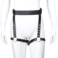 no onepaul leg belt club party appeal accessories sexy women harness waist belt genuine leather garters waistband pin strap band