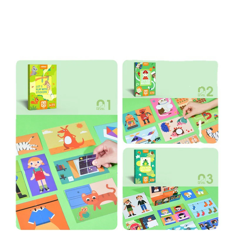 Mideer DIY Handmade Origami Paper-cut Art Stickers Educational Learning Craft Toys For Kindergarten Baby Children Kids Gifts