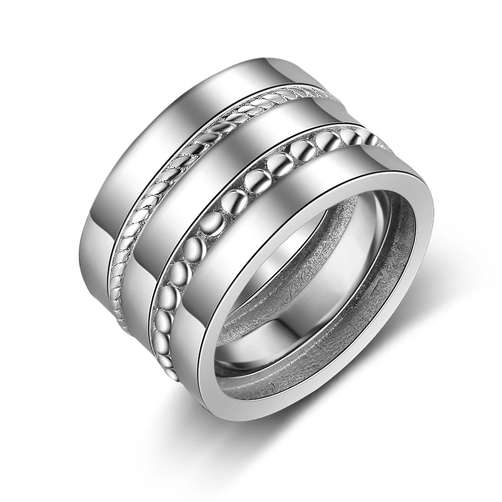 Индивидуальные гравированные штабелируемые большие кольца для мужчин мамы