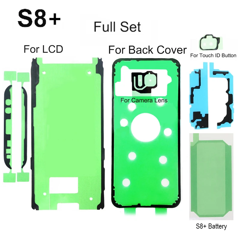 ЖК экран водонепроницаемая клейкая наклейка лента кнопка на аккумулятор для Samsung