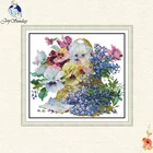 Картина маслом Joy Sunday, наборы для вышивки крестиком 14CT, холст, Счетный китайский крестик, украшение для дома, отправка аксессуаров