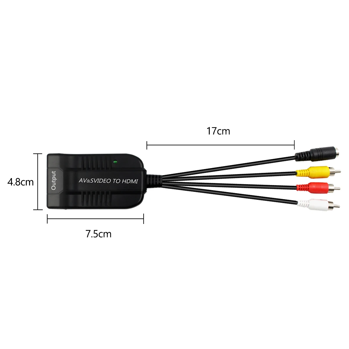 Преобразователь CVBS AV SVIDEO-HDMI 1080P преобразователь видео HDMI мультимедийный